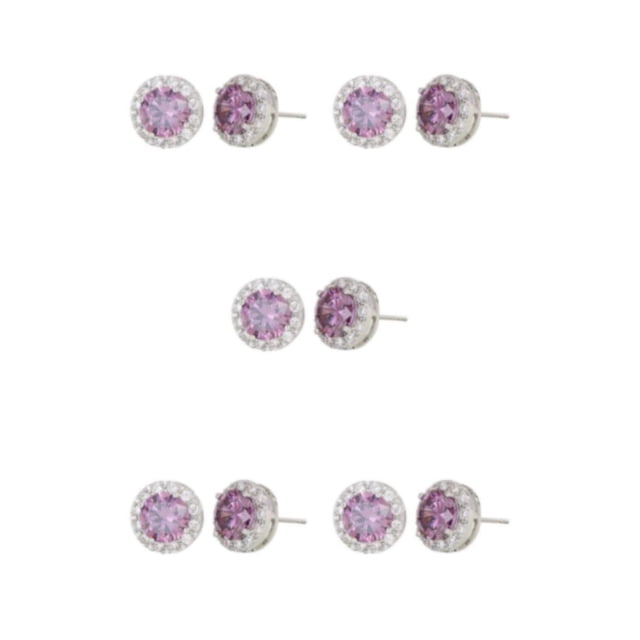 Aretes de fiesta para mujer con diamantes de imitación Sonducket cobre