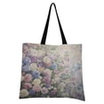 thumbnail image 4 of Canvas Tote Bag for Women Girls Design Print Colorful Assortment Of Flowers Tote, 4 of 8