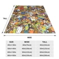 thumbnail image 3 of Manta de viaje de felpa suave de Scooby Doo para dormitorio, sala de estar, sofá, oficina, regalo para todas las estaciones para mujeres, hombres, niñas y niños, 3 of 7