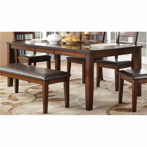 Mantello Dining Table - Cherry & Dark Brown - 30 x 78 x 42 in.