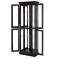 thumbnail image 6 of HIUU Tall Curio Cabinets with Glass Doors,Tall Glass Display Cabinet with Lights,China Cabinets with Doors(Black), 6 of 8