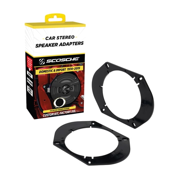 Scosche SA68 Speaker Adapters 5" x 7" / 6" x 8" to 5.25" - 6.5" Use w/ Import & Domestic 1 pair