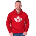 thumbnail image 5 of We Are Canada Slogan Maple Leaf Hoodie Sweatshirt Women Men Brisco Brands M, 5 of 6
