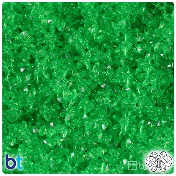 BeadTin Mint Transparent 10mm SunBurst Craft Beads (450pcs)