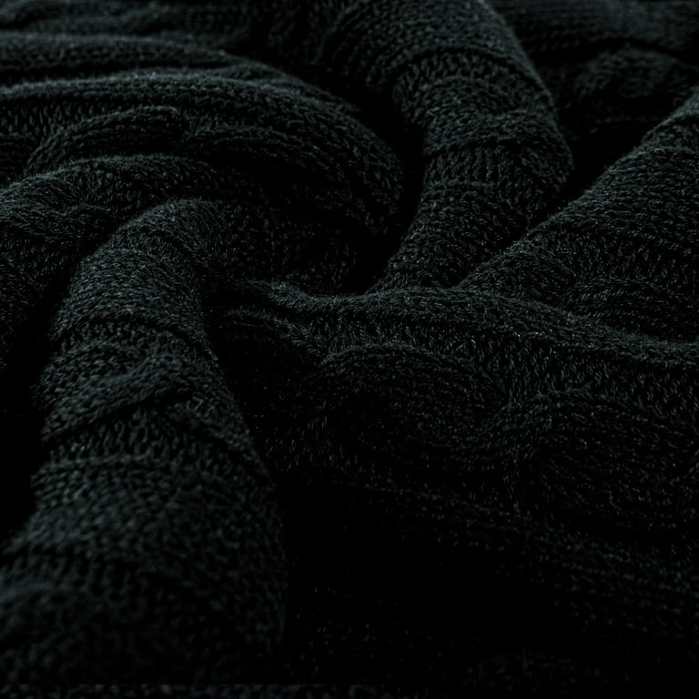 Ntbay 100 Cotton Cable Knit Throw Super Soft Warm Knitted Blanket Home Decor 60 x80