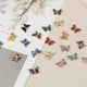 thumbnail image 4 of Uxcell 10Pcs Encanto de Mariposa de Rhinestone Cubic Zirconia Cristal Marrón, 4 of 7