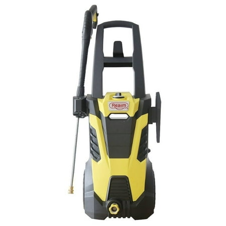 Realm BY02-BCMH, Electric Pressure Washer, 2300 PSI, 1.75 GPM, 14.5 Amp with Spray Gun,5 Spray Tips,Built in Soap Dispenser,Yellow