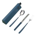 thumbnail image 1 of Visland Travel Utensil Set Stainless Steel Fork And Spoon with Case Portable Tableware Set Smooth Edge Flatware Set for Office School Camping, 1 of 8