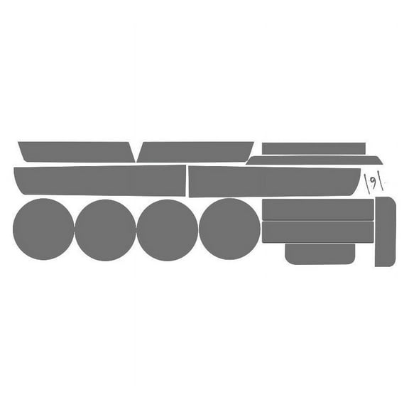 Corvette Pre-Cut Vinyl Overlay Taillight Plus Tint (1984 1985 1986 1987 1988 1999 1990) Light