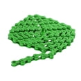 thumbnail image 1 of Single Speed BMX Fixed Gear Bike Steel Chain 1/2" x 1/8" Green, 1 of 8