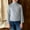 Gray, variant on Girls Long Sleeve Mock Turtleneck Top, Beige Modal Cotton Polyester Blend, Soft Stretchy Ruffled Slim Fit Layering Shirt for Kids Girls 1-16Y,Size 13-14 T