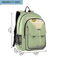 thumbnail image 2 of FORMRS Unisex School Backpack 17" Student Travel Bag with Laptop Compartment, Light Green Martini, 2 of 7