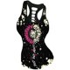 thumbnail image 1 of Moda mujer cuello estampado Slim Fit sin mangas Racer chaleco sin mangas camiseta Top Pompotops lopia990006, 1 of 2