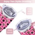thumbnail image 5 of 40oz Dog Mom Tumbler - Leakproof Travel Coffee Mug with Handle - Cute Puppy Gift for Women Who Love Dogs - Double Wall Stainless, 5 of 7