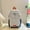 blue, variant on New Korean Version Of Contrasting Wild Student Schoolbag Large -Capacity Trend Trendy Travel Backpack Fashion Casual Commute Backpack