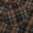 thumbnail image 7 of Gamivast Plaid Shirts for Men-Oversized Long Sleeve Button Down Shirt with Pockets Fall Collared Flannel Shirts Fall Jackets Brown XXL, 7 of 7