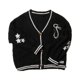 thumbnail image 5 of Cárdigan de punto suave con bordado de estrellas, chaqueta Vintage de otoño e invierno, TS, 1989, 5 of 5