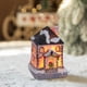 thumbnail image 3 of Adorno navideño de resina para casa, edificio de pueblo coleccionable con nieve, decoración del hogar con luz LED, funciona con pilas, 3 of 5