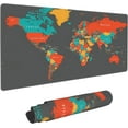thumbnail image 1 of Desk Pad, World Map Gaming Mouse Pad,Computer Desk Mat Keyboard with Non Slip Base for Home Office,Extended Large Size 31.5" X 15.7", 1 of 5