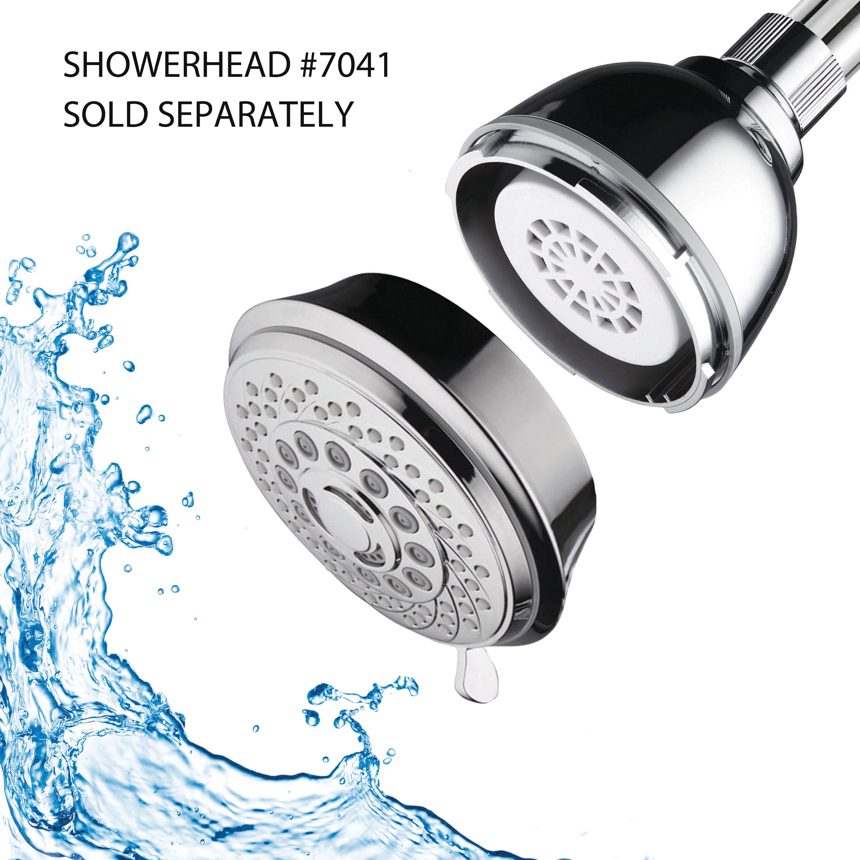 AquaSpa® Replacement Disposable 3-Stage Cartridge - for use with AquaCare Series Filtered Shower Heads, Handheld Showers and Shower Filters