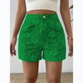 thumbnail image 4 of Summer Floral Jacquard Shorts for Women High Waisted Wide Leg Pants Casual Fashion Jeans with Pockets, 4 of 6