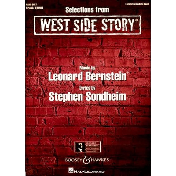 Pre-Owned One Piano Four Hands Selections from West Side Story: Late Intermediate Level, (Paperback)