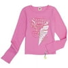 Faded Glory - Girl's Ice Cream Thermal With Butterfly Keychain