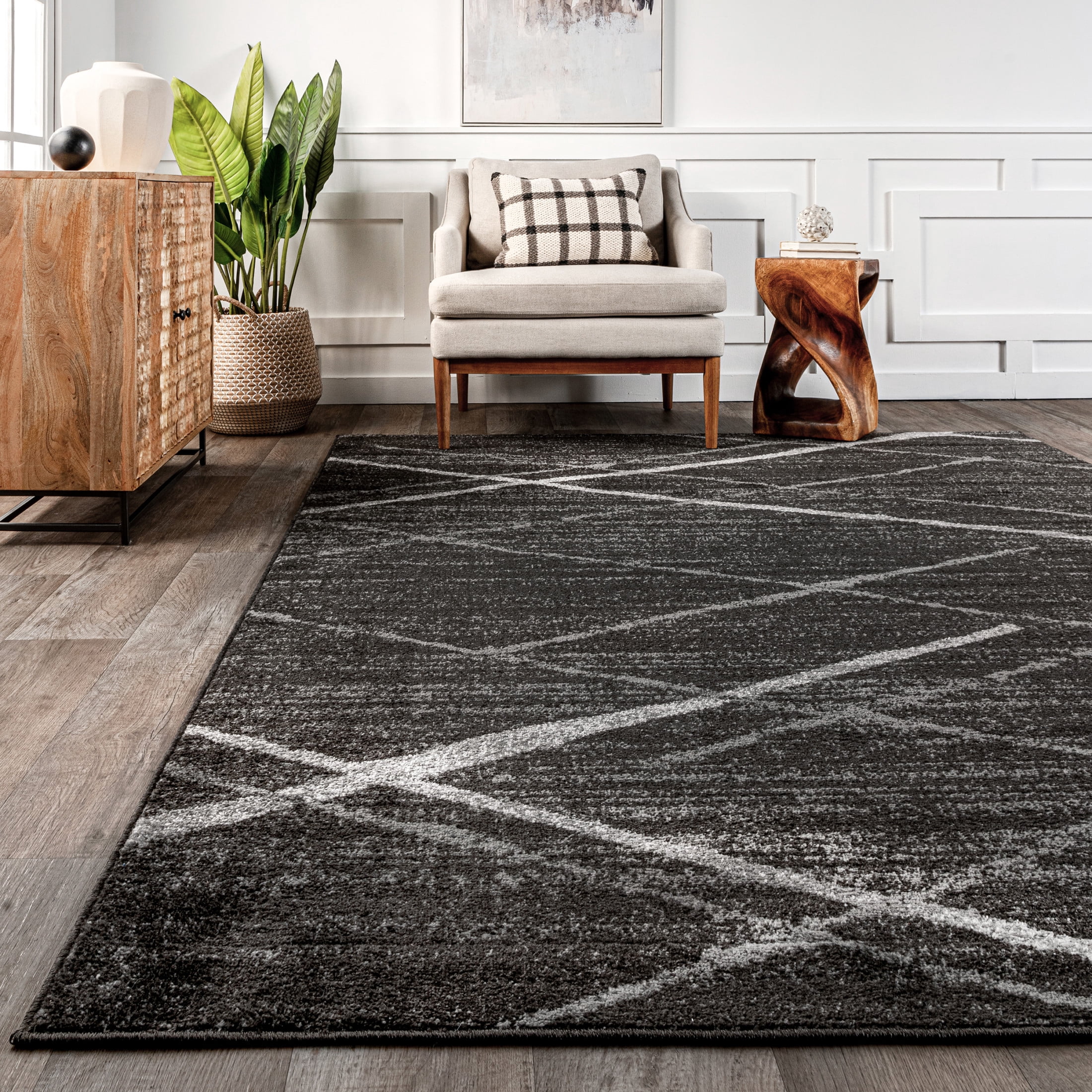 nuLOOM Thigpen Contemporary Area Rug, 10' x 14', Thigpen Charcoal