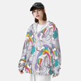 thumbnail image 3 of Kdxio Unicorn DoingYoga Print Women Men Sun Protection UPF 50+ Jackets Zip Up Long Sleeve Hoodie Hiking Lightweight with Pockets, 3 of 7