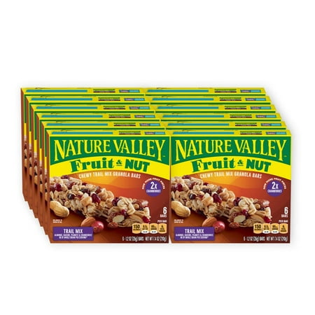 Chewy Granola Bar Trail Mix Fruit And Nut 7.4 Oz (Pack Of 12)
