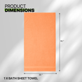 thumbnail image 3 of Magshion 35"x70" Oversized Bath Sheet, 100% Cotton Bath Towel for Bathroom, Super Soft, High Absorbent and Quick Drying Towel Luxury Hotel & SPA Towel, Malibu Peach, 3 of 12