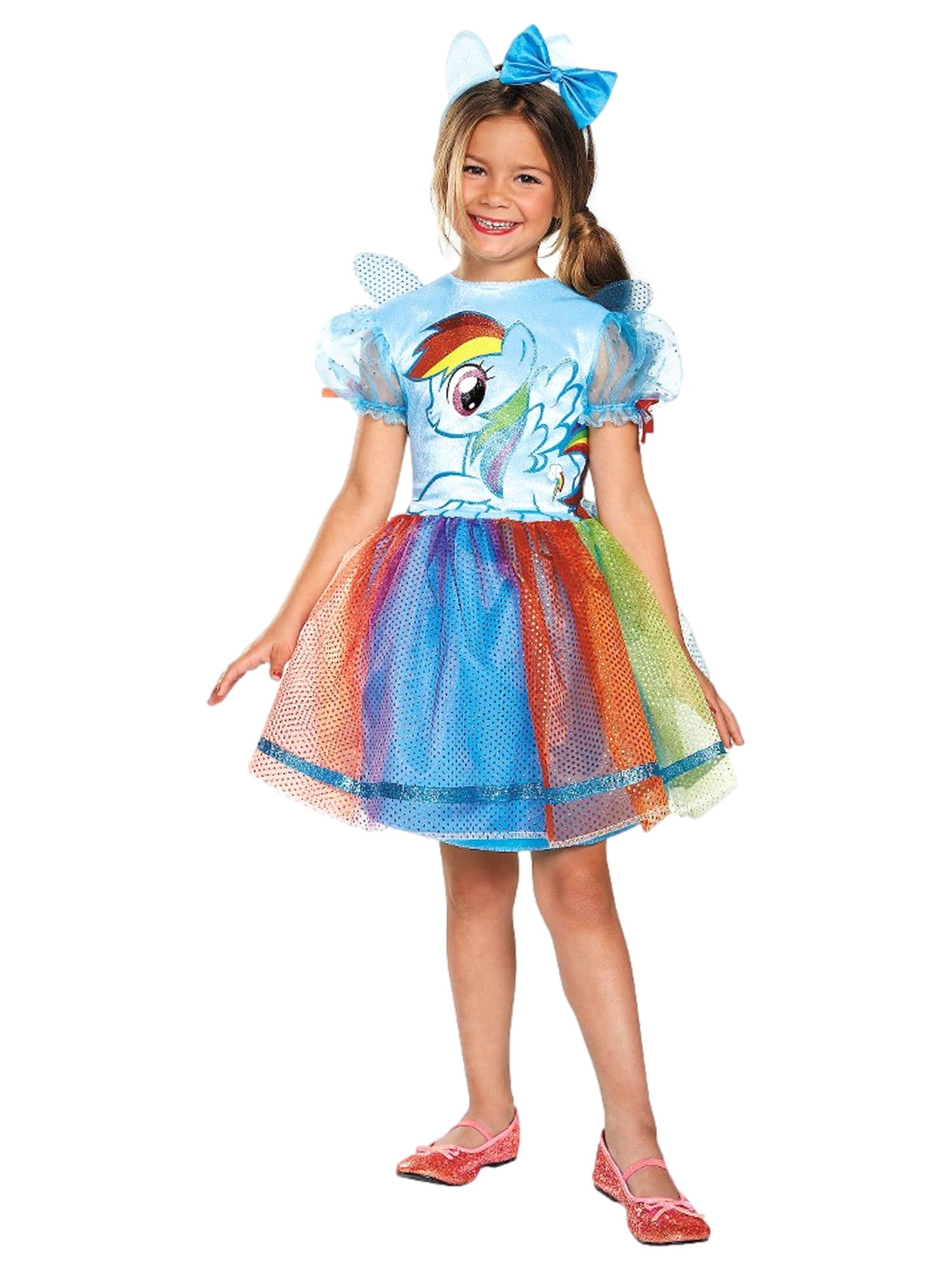 My Little Pony Girls Rainbow Dash Costume Dress Small 3T-4T - Walmart.com