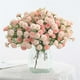 thumbnail image 1 of Ramo de bodas de San Valentín, 20 flores artificiales de color rosa dorado, flor de Xiangshao, hortensia, clavel, 1 of 3