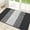 Grey, variant on Buganda Striped Indoor Doormats, Absorbent Trapper Dirt Door Mats, Non-Slip Low Profile Inside Door Rugs for Entryway, 20x32, Grey