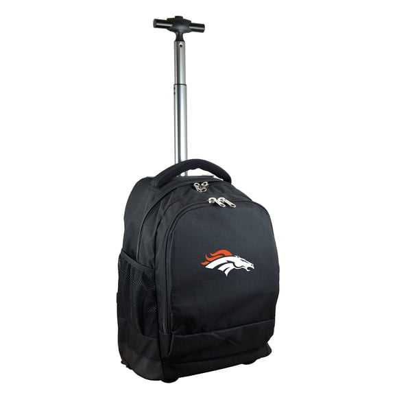 Black Denver Broncos 19'' Premium Wheeled Backpack