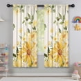 thumbnail image 5 of Blackout Kids Curtains,White Yellow Flower Sunflower Pattern Childrens Insulated Curtains Set Of 2,Bedroom Essentials,Toddler Room Decor 42"x63", 5 of 5