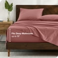 thumbnail image 4 of Bare Home Ensemble de Draps 100 % Coton Biologique - Tissage Satin, 4 of 7