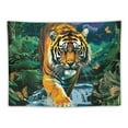 thumbnail image 5 of BCIIG Tiger River Forest Tapestry Wall Hanging Unique Style Graphic Tapestries Home Wall Decor Art for Living Room Bedroom Apartment Farmhouse Dorm 40x30inch, 5 of 6