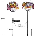thumbnail image 2 of Lámpara solar para exteriores, luz de mariposa, decoración de jardín, luz solar de pila con decoración de mariposa, 2 of 5