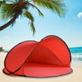 thumbnail image 6 of QDXFX Beach Pop-Up Tent Sun Shelter with Carry Bag Rope Stakes Easy Setup 2-3 Person Sunshade Tent Portable Folding Outdoor UV Protection Tent ,Red, 6 of 8