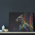 thumbnail image 3 of Naloa Dragon with Colorful Tail Print Canvas Bathroom Wall Art,Bathroom Wall Art Decoration, Canvas Poster Prints,Decorative Paintings for Living Room, Bathroom, Kids Room, 3 of 6