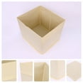 Unique Bargains Fabric Storage Cube Storage Bin Storage Basket Apricot