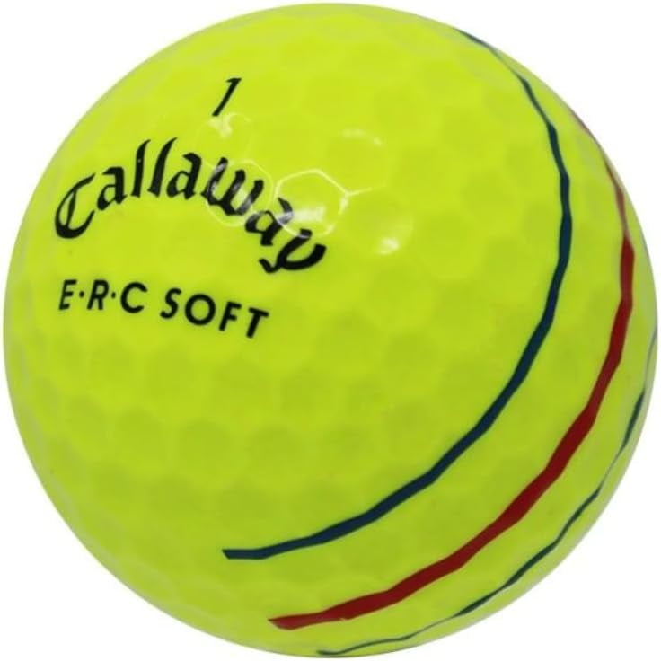 Pre-Owned Callaway ERC Soft Triple Track Yellow Golf Balls, Near Mint / AAAA Quality, 12 Count, by Reload