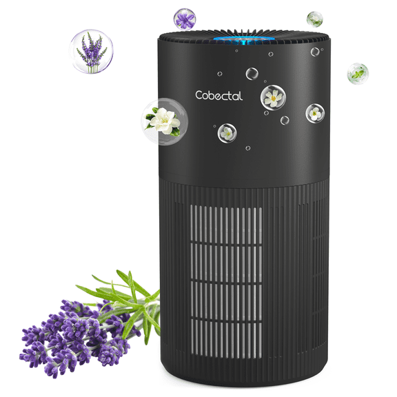 Cobectal ZQA-6000A HEPA Air Purifier for Home with H14 Filter, Remove Dust Hair Pet Dander,Black