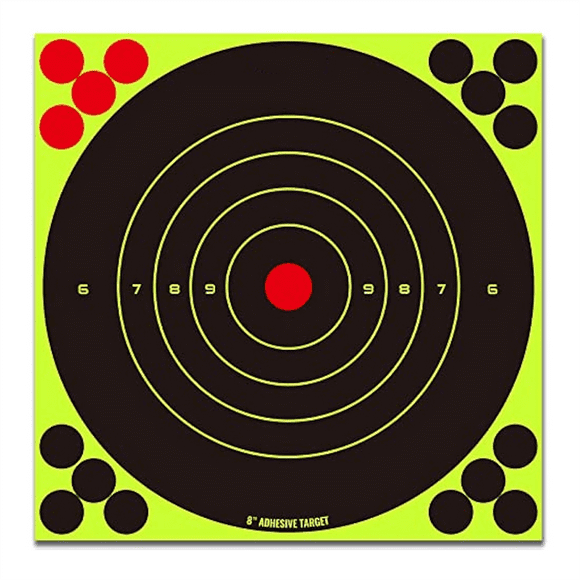 100pcs Fluorescent Green Target Stickers Bow and Stickers