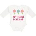 thumbnail image 3 of Inktastic Mimi Loves Me Daisies Girls Long Sleeve Baby Bodysuit, 3 of 5