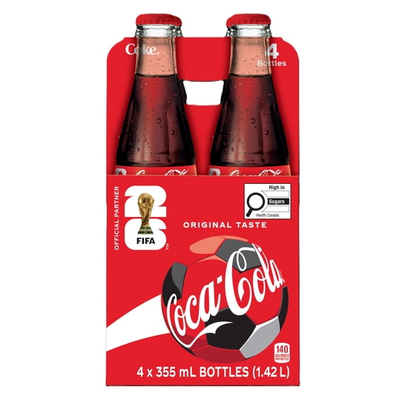 Coca-Cola Classic Glass 4x355ml