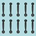 thumbnail image 2 of 10 Door or Drawer Pull Black Wrought Iron Bean 4 3/4" x 1" | Renovator's Supply, 2 of 2