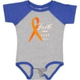 thumbnail image 3 of Inktastic Faith over Fear Leukemia Awareness with Orange Ribbon Boys or Girls Baby Bodysuit, 3 of 5