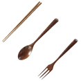 thumbnail image 3 of Rustic Wooden Cutlery Set for Use Assorted Color Safe 3 Pcs, 3 of 3